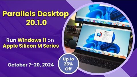 Install Windows 11 on Apple Silicon M1,M2, M3 using Parallels Desktop 20 (English)